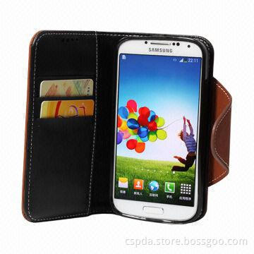 2013 Fashionable Book Style PU Leather Case for Samsung Galaxy S4, OEM and ODM Orders Welcomed